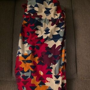 LuLaRoe Multicolor Geometric Pattern Skirt